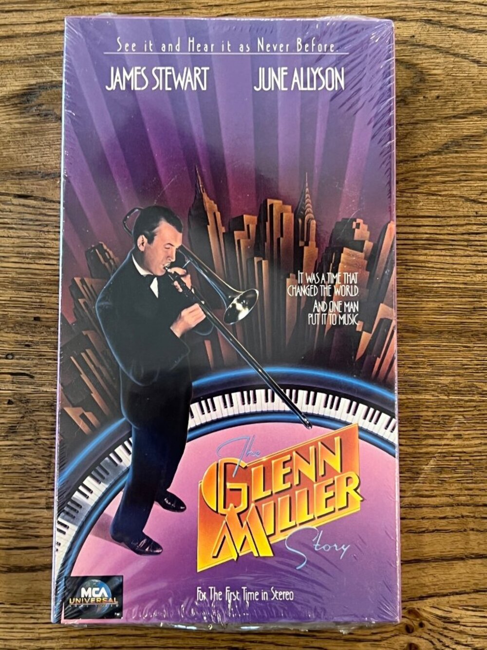 The Glenn Miller Story 1953 Movie VHS James Stewart June Allyson New Sealed